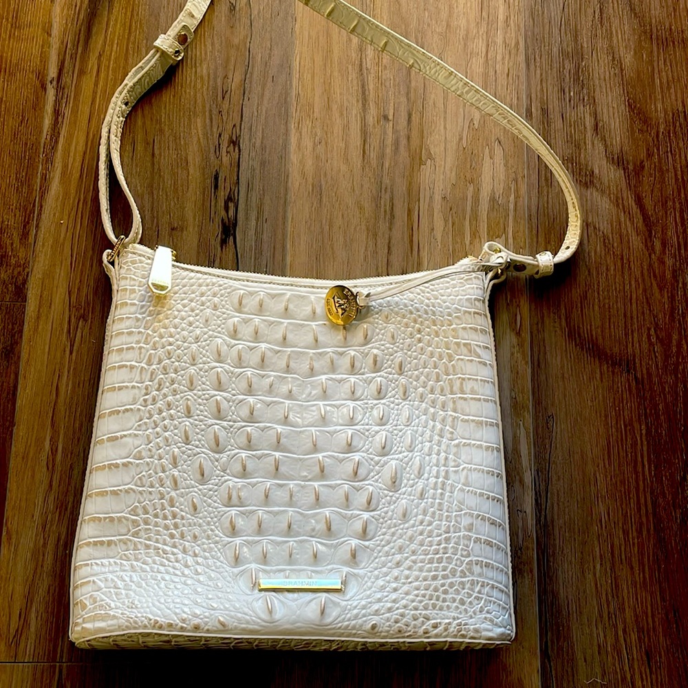 Brahmin White Cross Body
